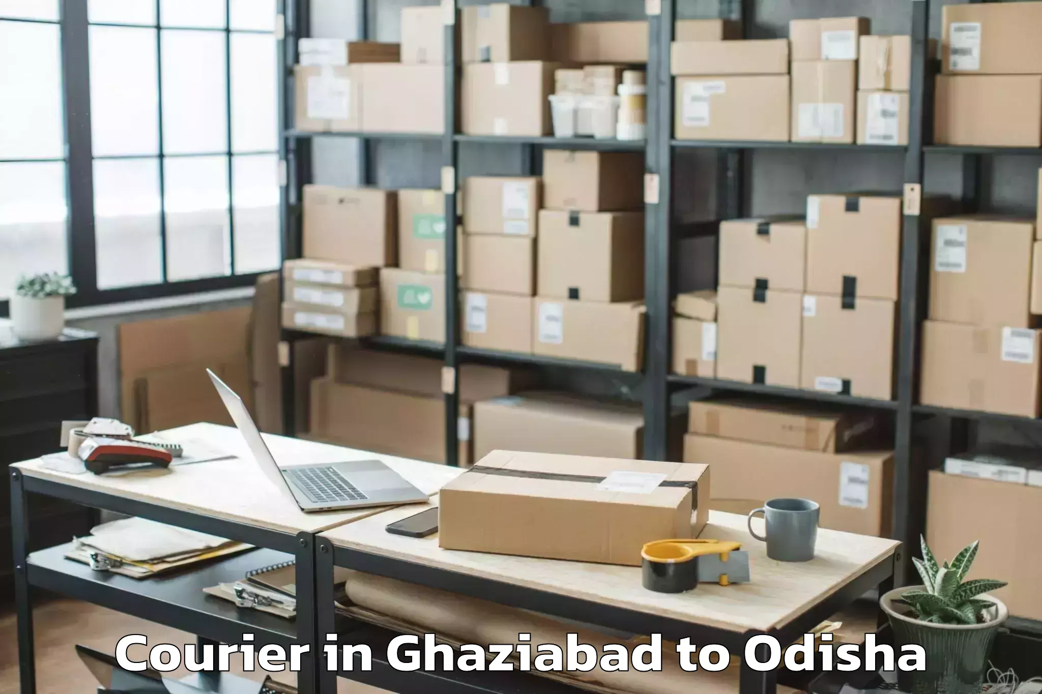 Get Ghaziabad to Burla Courier